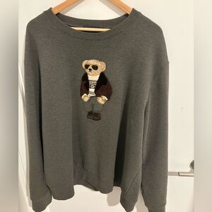 Ralph Lauren Purple Label Gray Crewneck Sweater